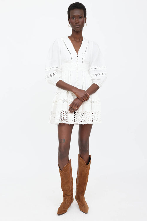 Zimmermann Pop Crochet Lace Dress