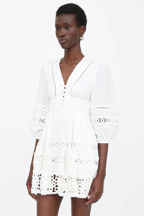 Zimmermann Pop Crochet Lace Dress