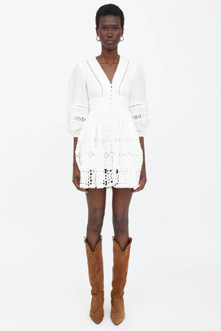Zimmermann Pop Crochet Lace Dress