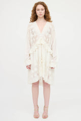 Zimmermann Eyelet Ruffle Dress
