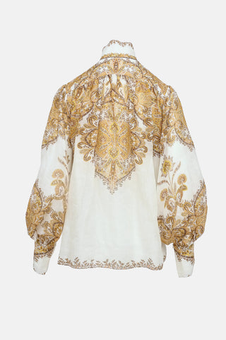 Zimmermann Zippy Button Up Top