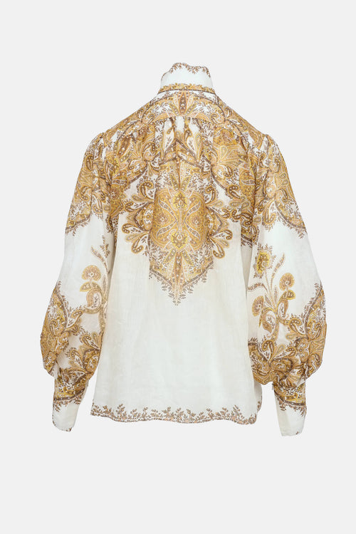 Zimmermann Zippy Button Up Top