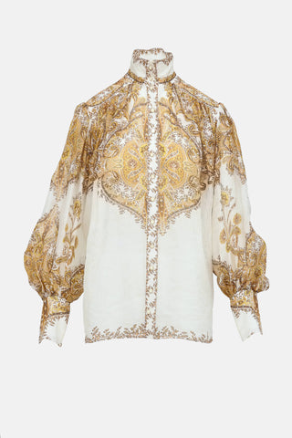 Zimmermann Zippy Button Up Top
