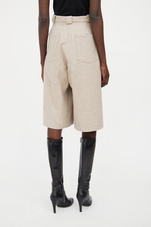 Acne Studios Brown Wool Shorts