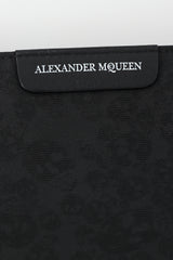 Alexander McQueen Black Canvas Skull Crossbody Bag