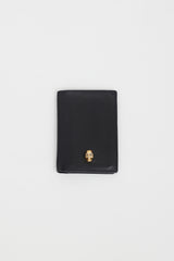 Alexander McQueen Black Leather Skull Cardholder