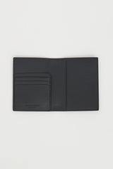 Alexander McQueen Black Leather Logo Passport Holder