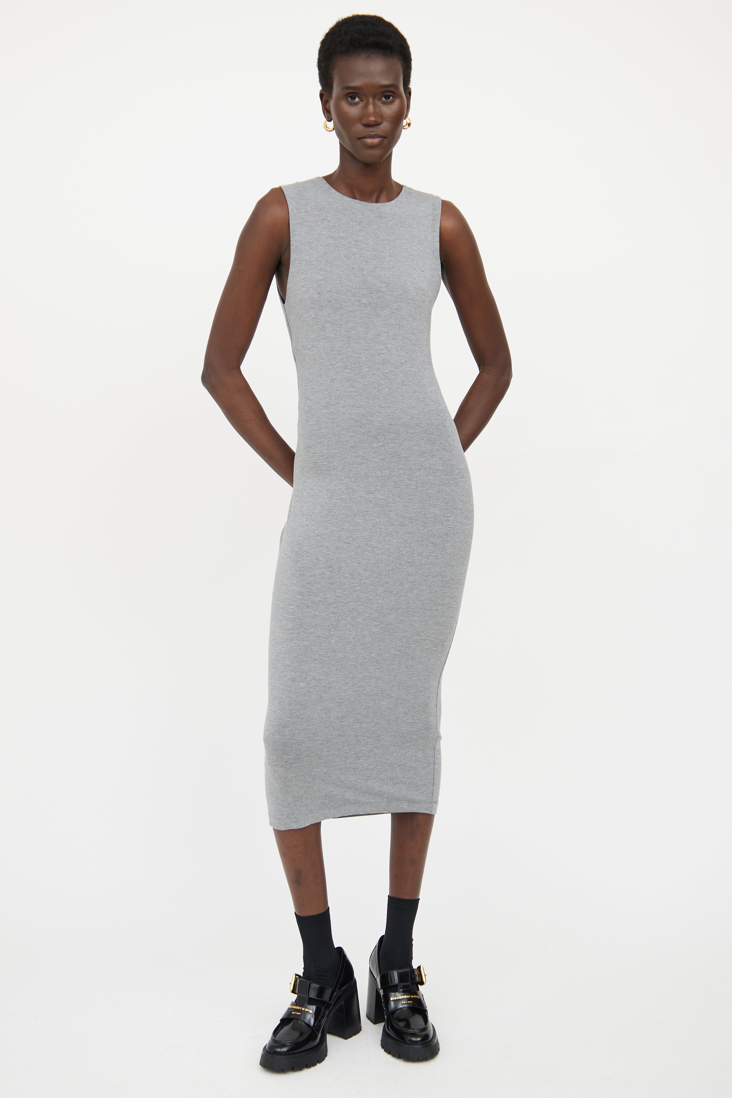 t by alexander wang grey dress T by Alexander Wang Grey Wash and Go Dress T by Alexander Wang