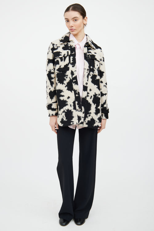 All Saints Black & White Patterned Jacket