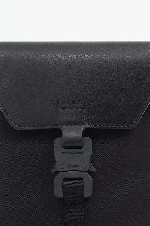 1017 ALYX 9SM Black Mini Buckle Crossbody Pouch