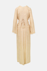 Ann Demeulemeester Floral Brocade Maxi Dress