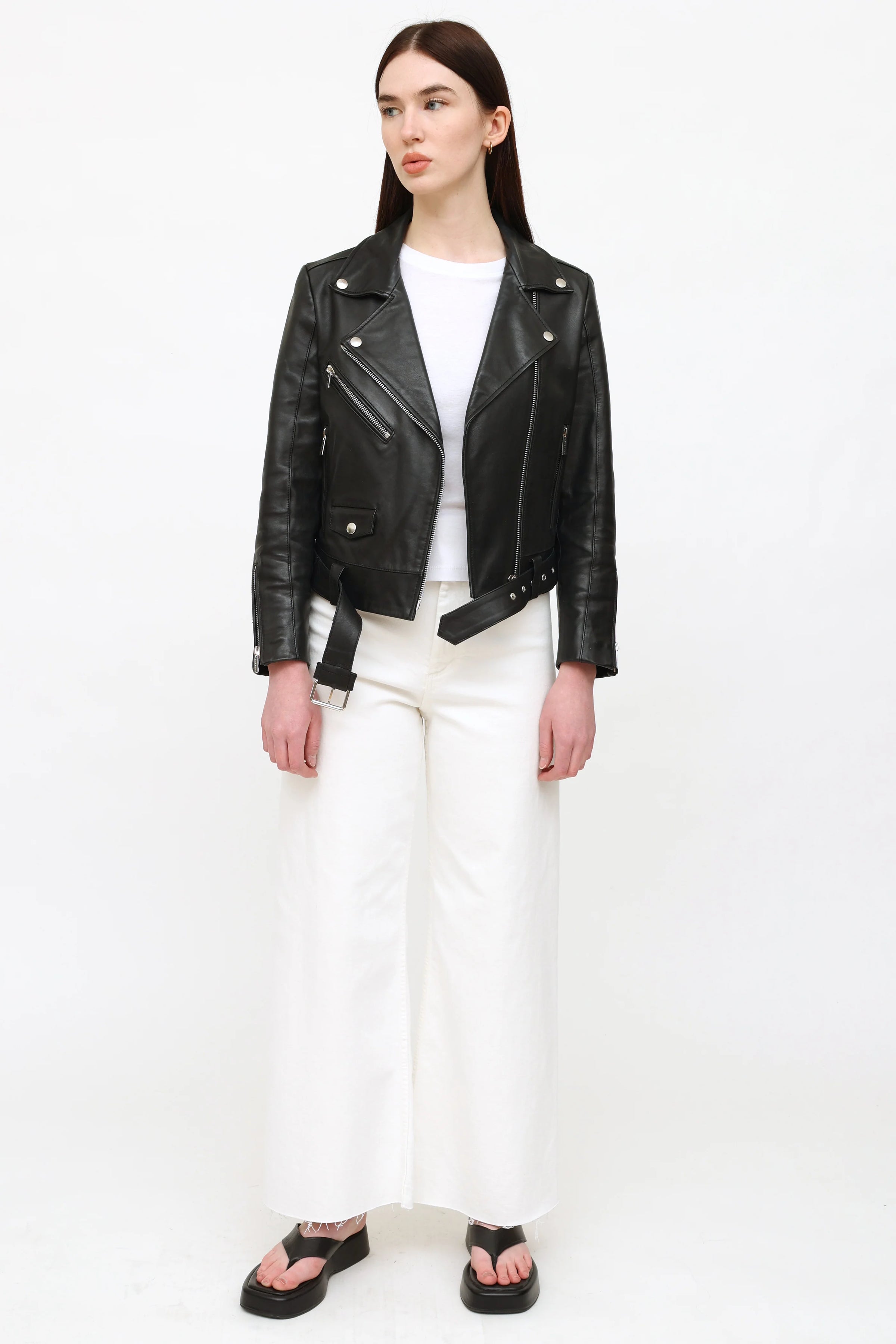 Louis Vuitton // Black Leather Cropped Jacket – VSP Consignment