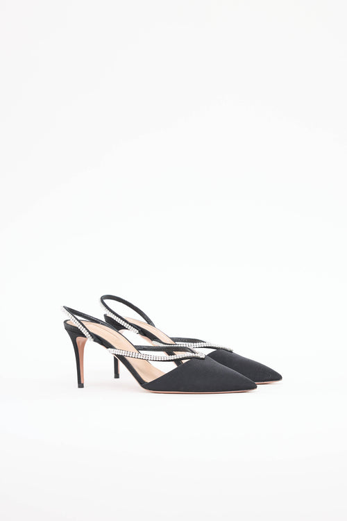 AquazzuraEden Crystal Slingback Heel
