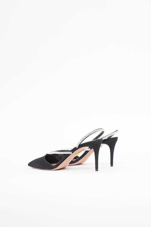 AquazzuraEden Crystal Slingback Heel