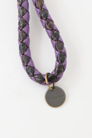 Bottega Veneta Intrecciato Leather Keychain