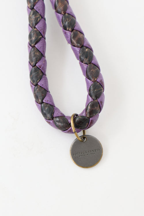 Bottega Veneta Intrecciato Leather Keychain