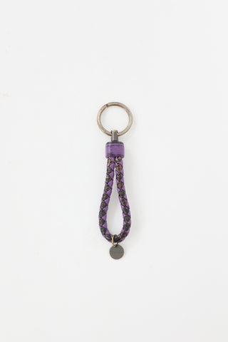 Bottega Veneta Intrecciato Leather Keychain