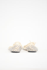 Bottega Veneta Leather Sparkle Stretch Sandal