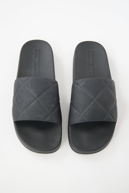 Bottega Veneta Rubber Quilted Slide