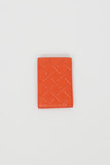 Bottega Veneta Orange Leather Bi-Fold Cardholder