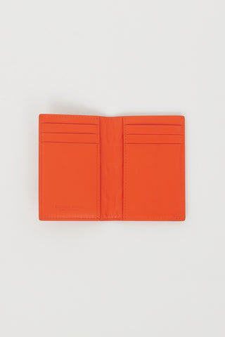 Bottega Veneta Orange Leather Bi-Fold Cardholder