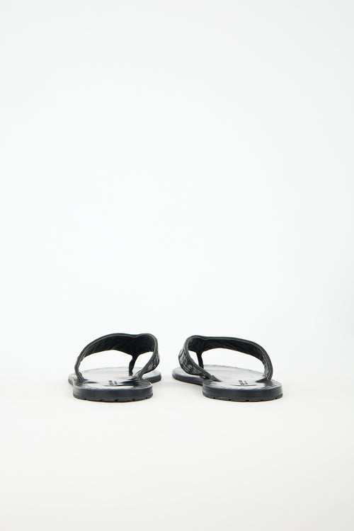 Bottega Veneta Leather Intrecciato Sandal