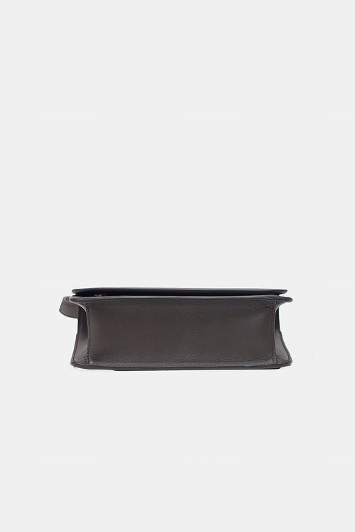 Brunello Cucinelli Leather Monili Flap Crossbody Bag
