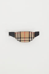 Burberry Beige Archive Check Sonny Bum Bag Keychain