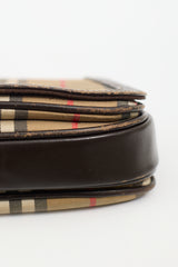 Burberry Vintage Brown Haymarket Crossbody Bag