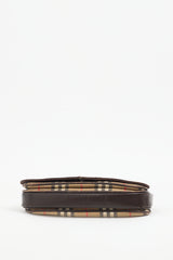 Burberry Vintage Brown Haymarket Crossbody Bag