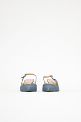 Roberto Cavalli Denim Slingback Pump