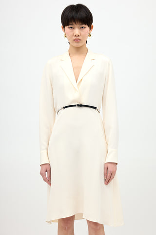 Celine Silk Collared Dress