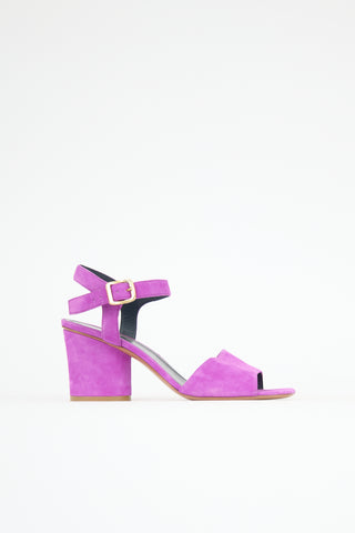 Celine Suede Ankle Strap Sandal
