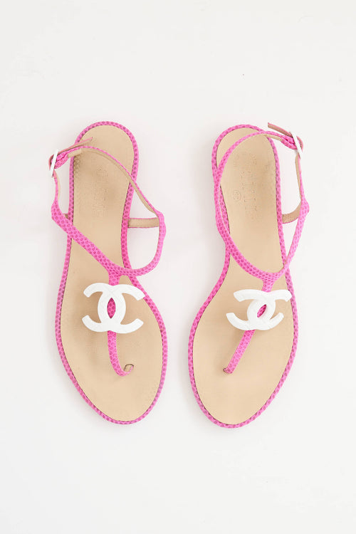 ChanelCC T-Strap Sandal