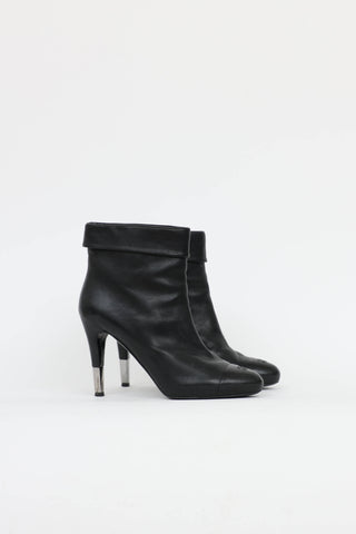 Chanel CC Foldover Ankle Boot