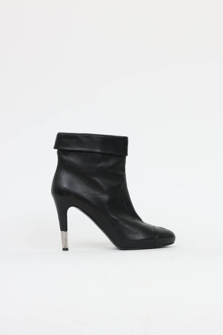 Chanel Leather CC Bootie