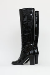 Chanel Patent Leather CC Boot