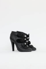 Chanel Embellished Bow Booties