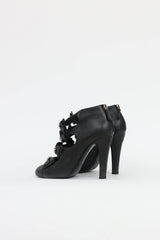 Chanel Embellished Bow Booties