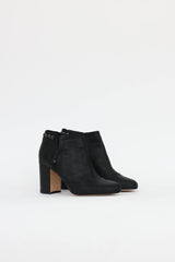 Chanel Suede Chainlink Bootie
