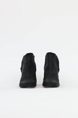 Chanel Suede Chainlink Bootie