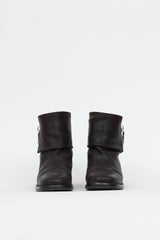 Chanel Distressed Zip Ankle Boot