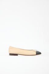 Chanel Leather CC Ballet Flat