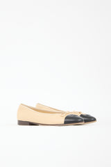 Chanel Leather CC Ballet Flat