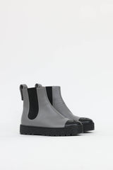Chanel Leather CC Chelsea Boot