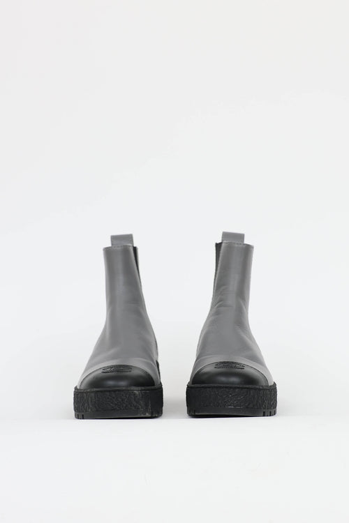 Chanel Leather CC Chelsea Boot