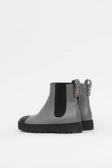 Chanel Leather CC Chelsea Boot