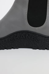 Chanel Leather CC Chelsea Boot