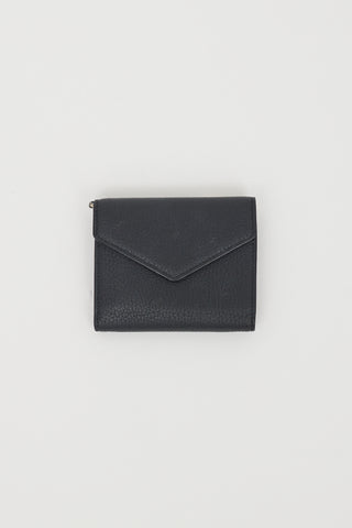 Dior Black & Purple Leather Bi-Fold Wallet