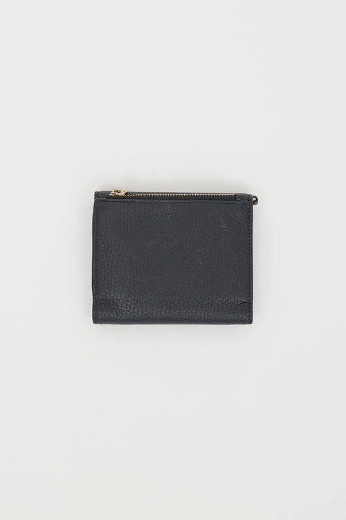 Dior Black & Purple Leather Bi-Fold Wallet